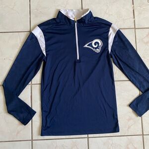 Fanatics Navy and White Long Sleeve Tee